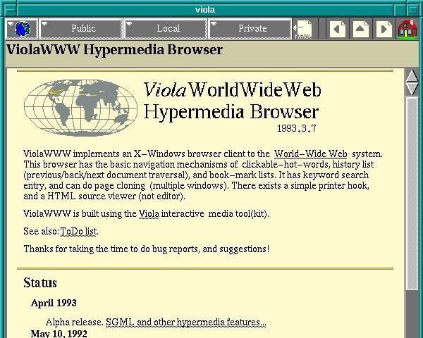 first web browser presentation